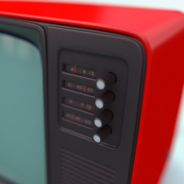 old style retro tv 3d model - Retro TV by mellow box